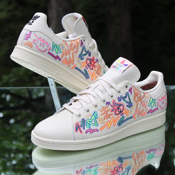 Adidas Stan Smith Pride Men’s Size 10 - Picture 3 of 12